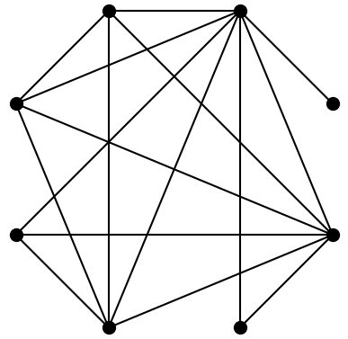 A mathematical graph