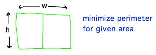 Rectangle split in half in long dimension