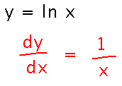 1 over e to the y becomes 1 over x