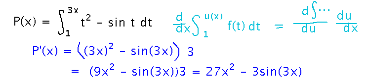 Integrand with 3 times x replacing t, all times 3