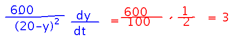 Plug numbers into derivative to find that  lit part of floor increases 3 feet per second