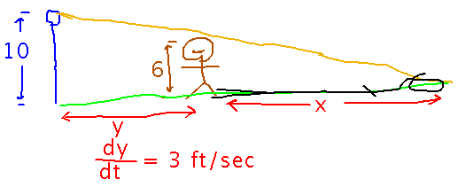 Lamppost casting shadow of person walking away