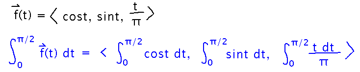 Definite integral of a vector is a vector of definite integrals of components
