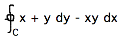 Integral of (x+y) dy - xy dx