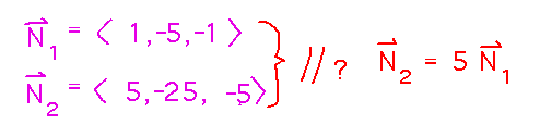Normal 1 is 5 times normal 2