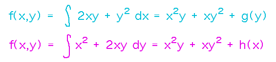 Integrate the 2nd component  of a vector field to get a second approximation to the potential function
