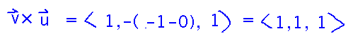 Cross product of 2 vectors