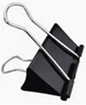 Stock binder clip.