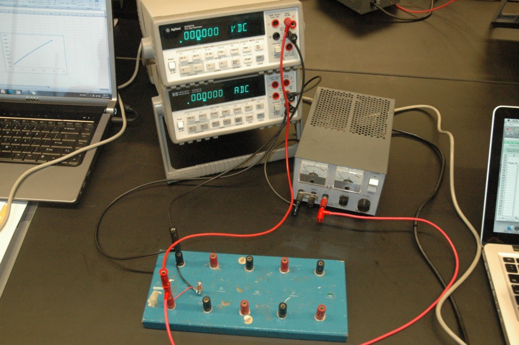 Lab equipment on a table