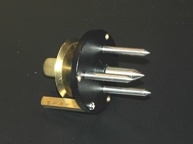 bottom of spherometer