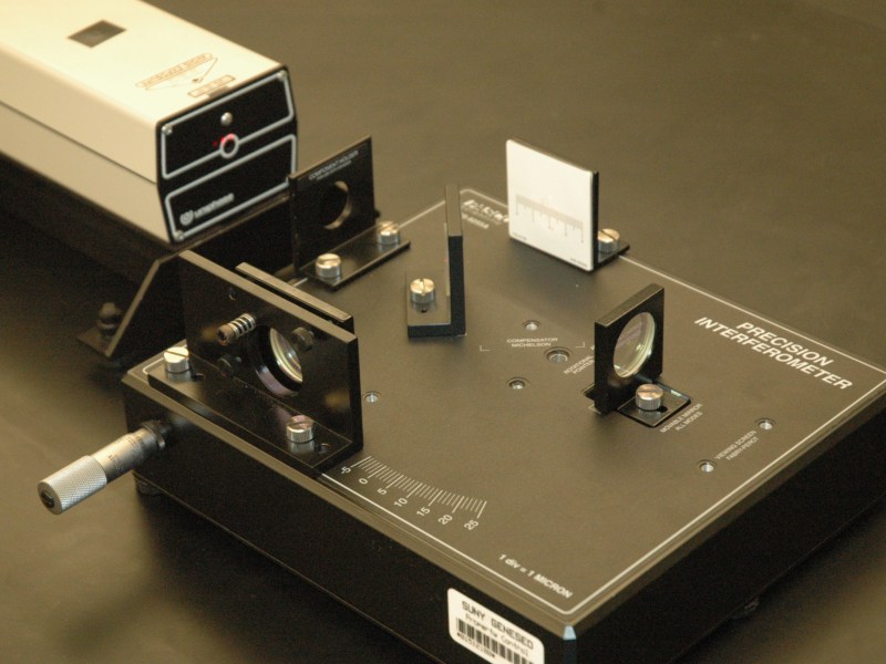 interferometer on table