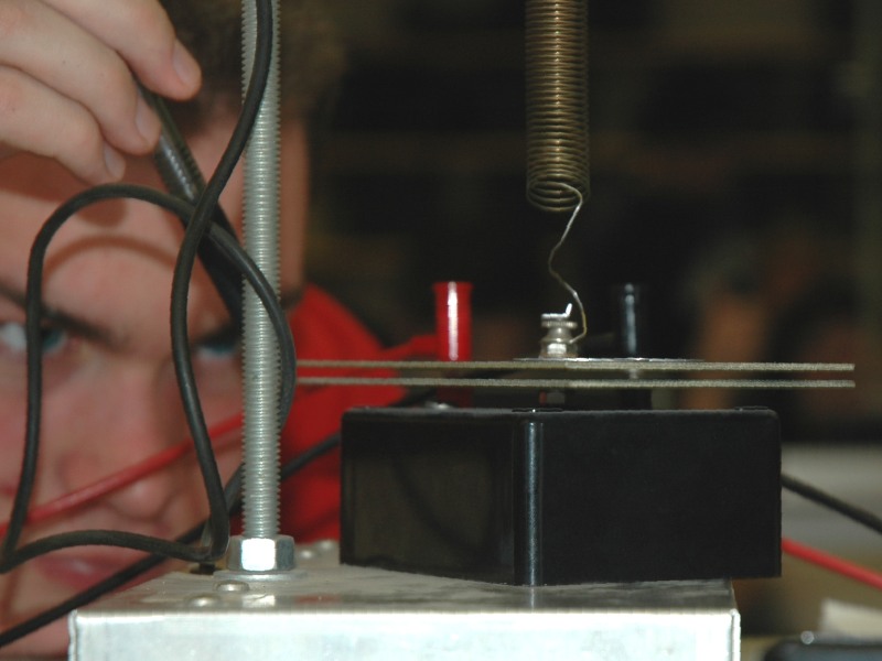 Mike B. trying to level the plates.