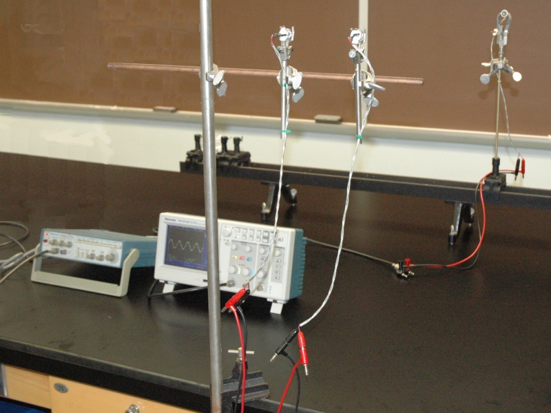 equipment on a table