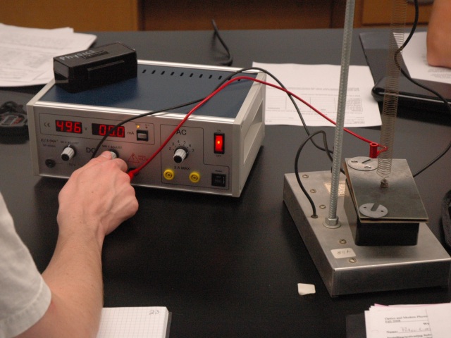 Lab equipment on a table