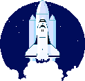 clip art of space shuttle launch