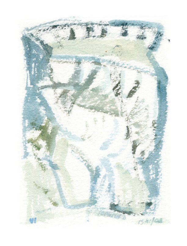 Postcard
                  from Budapest - 5. watercolor. 2009