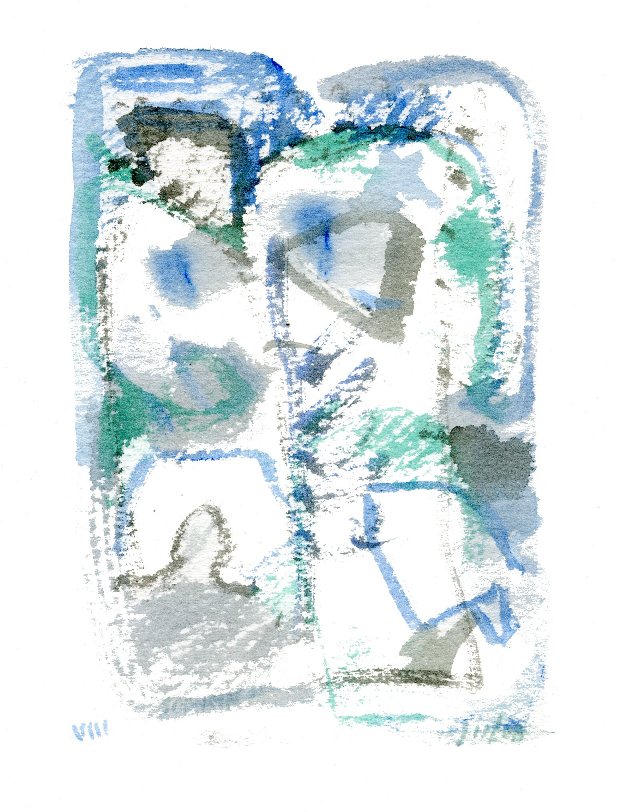 Postcard from Budapest - 6. watercolor. 2009